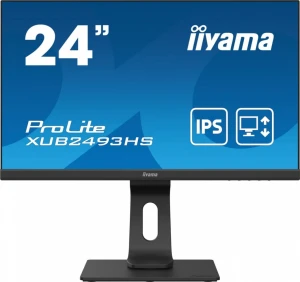 IIYAMA Monitor 24 cale XUB2493HS-B4 IPS, HDMI, DP, VGA, 2x2W, HAS