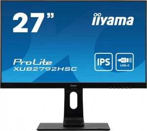 IIYAMA Monitor 27 cali XUB2792HSC-B1, IPS, FHD, USB-C, HDMI, DP, USB 3.0. SLIM 2x2W