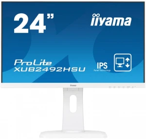 IIYAMA Monitor 24 XUB2492HSU-W1 IPS,HDMI,DP,USB,BIALY,PIVOT.