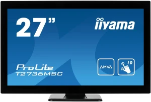 IIYAMA Monitor 27 T2736MSC-B1 AMVA, 10pkt, pojemnościowy, HDMI, DP, USB