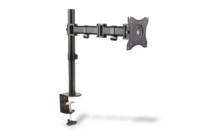 Digitus Stojak biurkowy pojedycz z zaciskiem, 1xLCD, max. 27, max. 8kg, uchylno-obrotowy 360 (PIVOT)