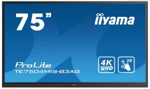 IIYAMA Monitor wielkoformatowy 74.5 cala TE7504MIS-B3AG INFRARED,4K,IPS,24/7,WiFi,7H,OPS SLOT