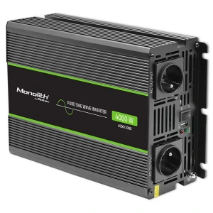Qoltec Przetwornica napięcia Monolith | 2000W | 4000W | 24V na 230V |   Czysty Sinus