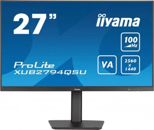 IIYAMA Monitor 27 cali XUB2794QSU-B6 VA,QHD,HDMI,DP,100Hz,HAS(150mm),USB3.2