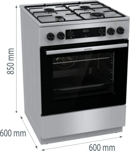 Gorenje Kuchnia gazowo-elektryczna GKS6C70XJ