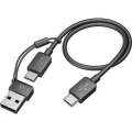 POLY Zestaw słuchawkowy z podstawką ładującą Focus 2 USB-C/A 9T9J5AA